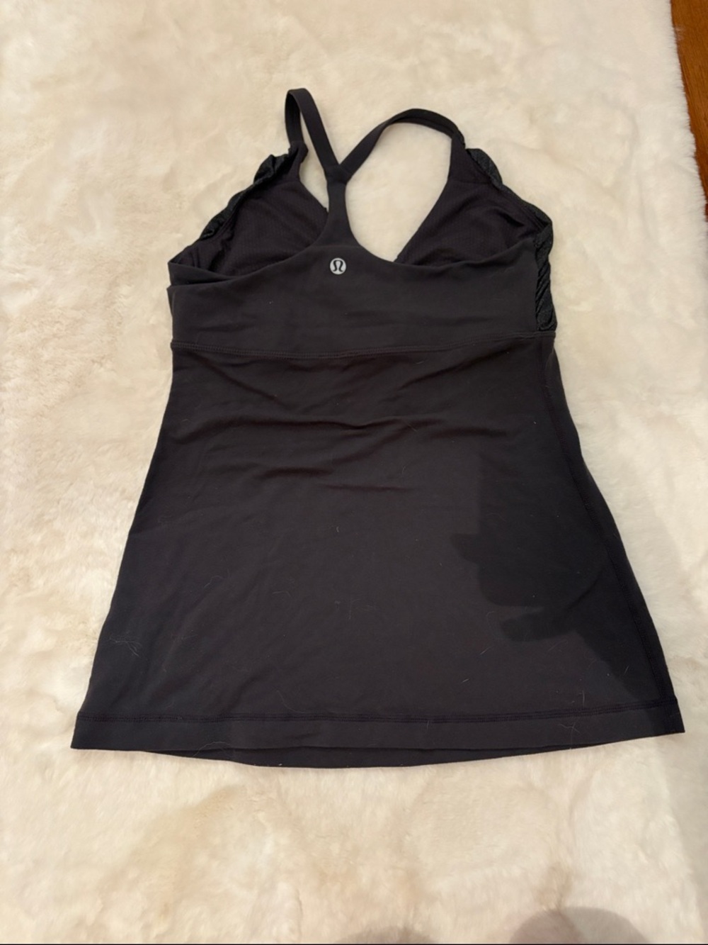 lululemon athletica Black Built-In Bra Racerback Tank